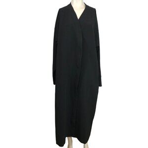 TOTOKAELO  ARCHIVE - WOMEN'S M/L - BLACK LONG SLEEVE V NECK WRAP DRESS/JACKET